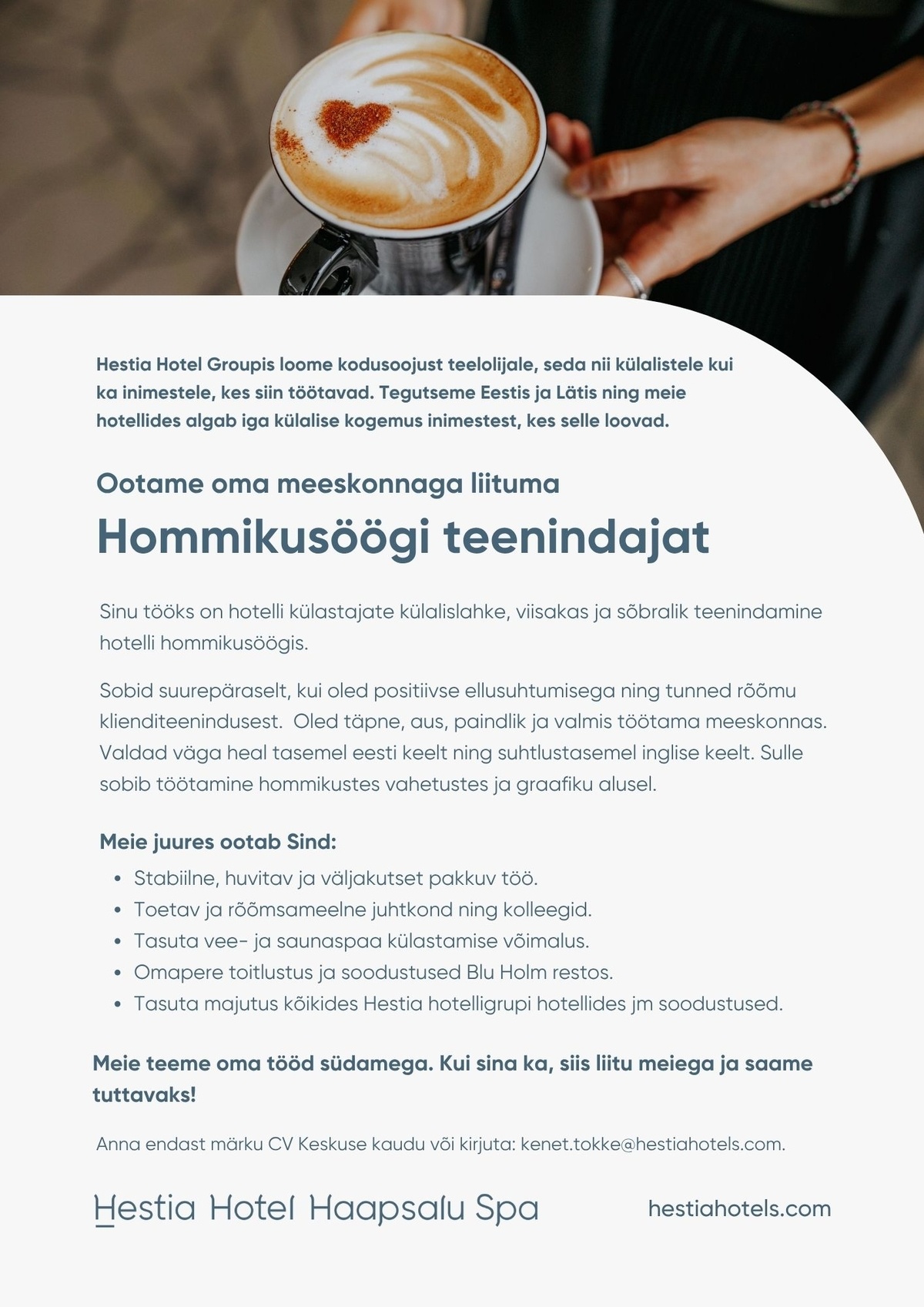 Hestia Hotel Haapsalu Spa Hommikusöögi teenindaja