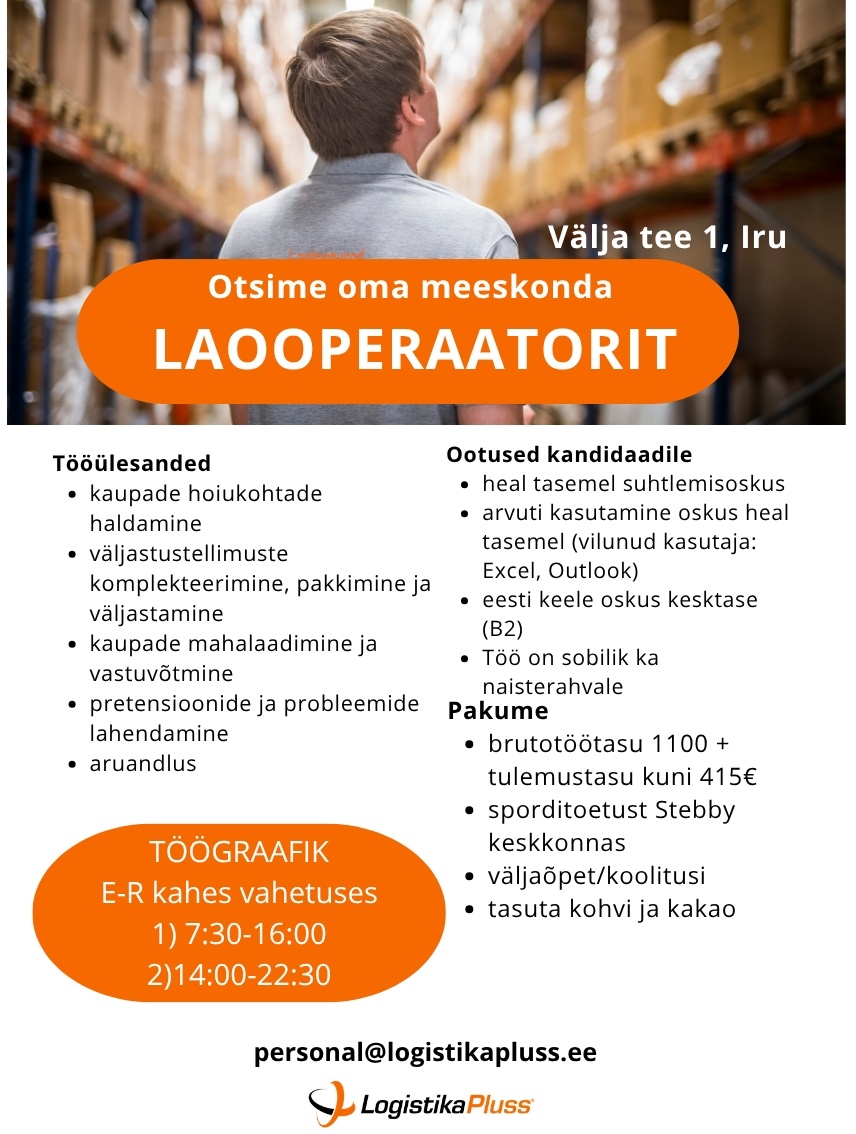 LOGISTIKA PLUSS OÜ Operaator