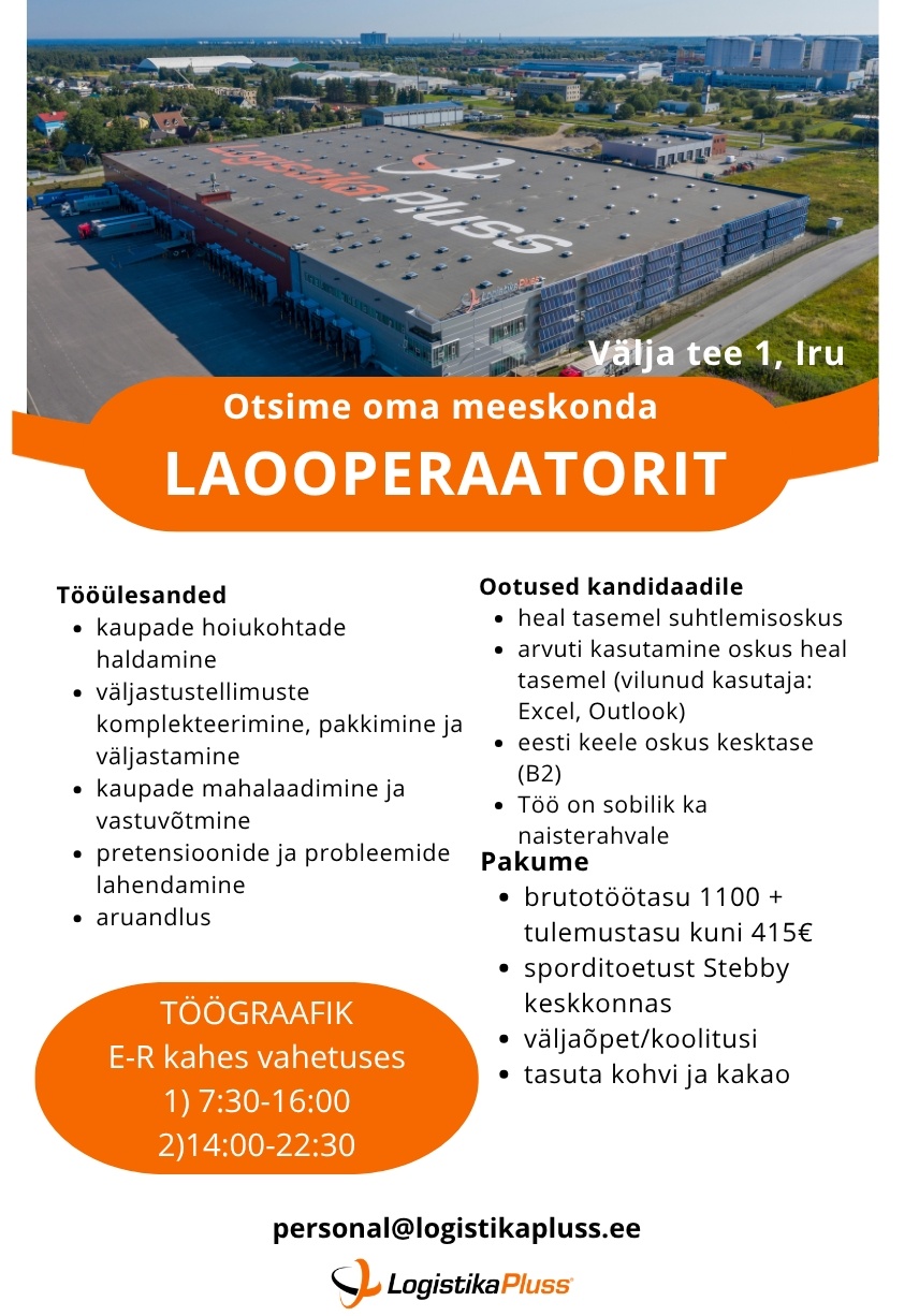 LOGISTIKA PLUSS OÜ Laooperaator