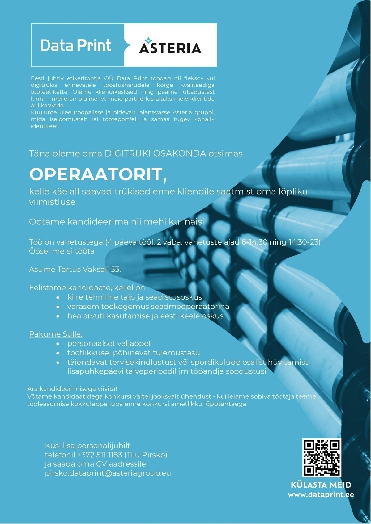 Data Print OÜ Operaator