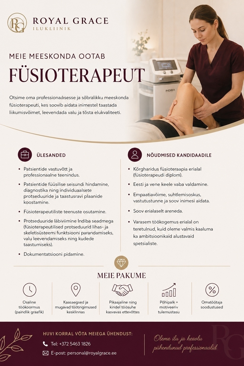 RIGRADO OÜ Füsioterapeut