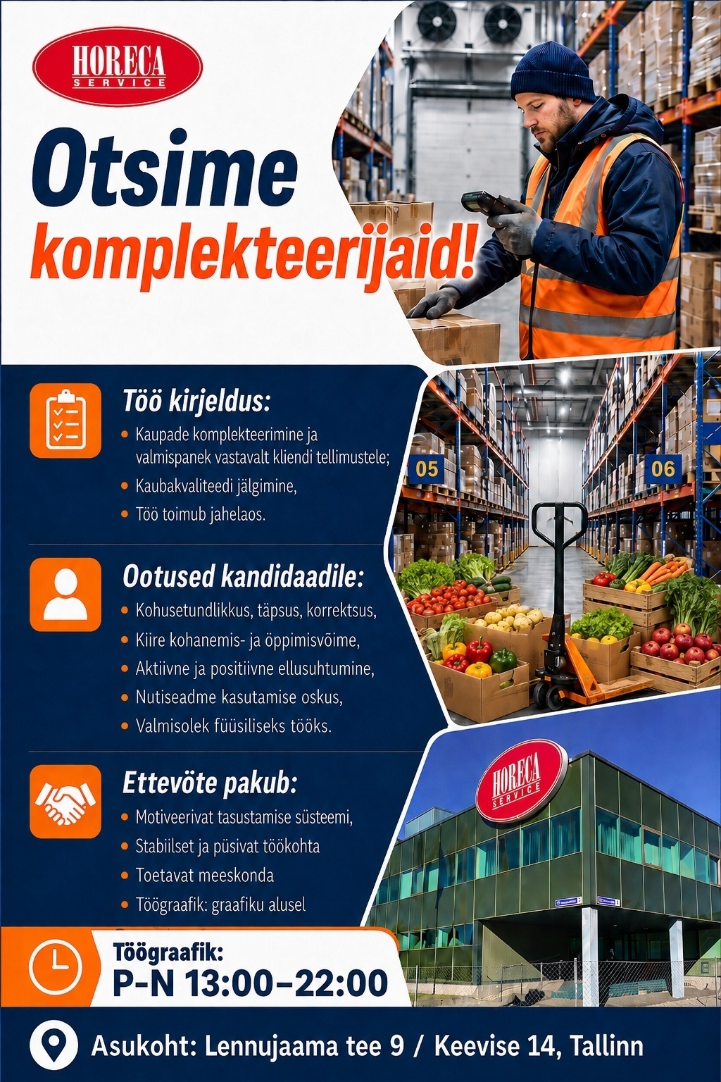 Horeca Service OÜ Kauba komplekteerija