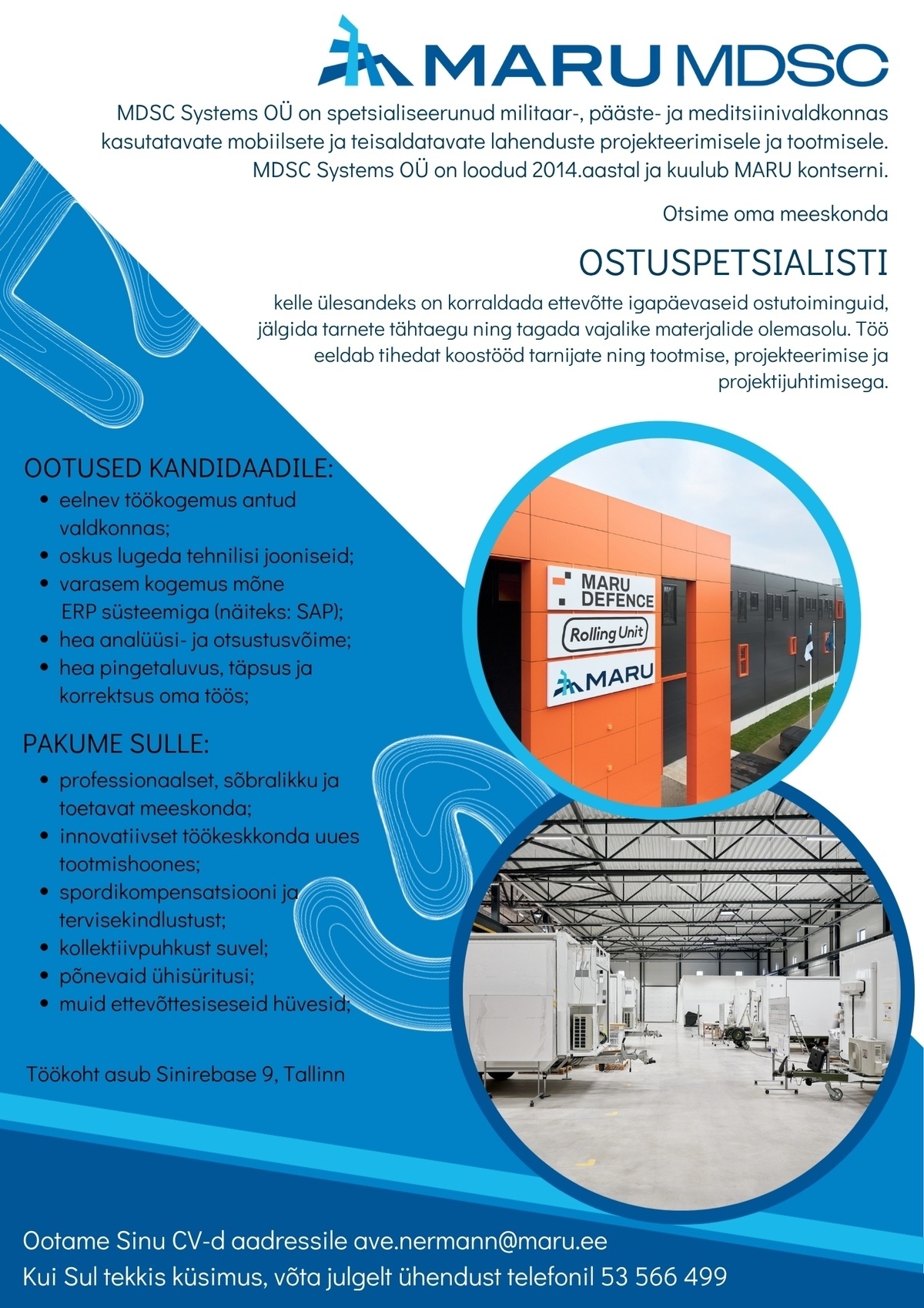 MDSC SYSTEMS OÜ Ostuspetsialist