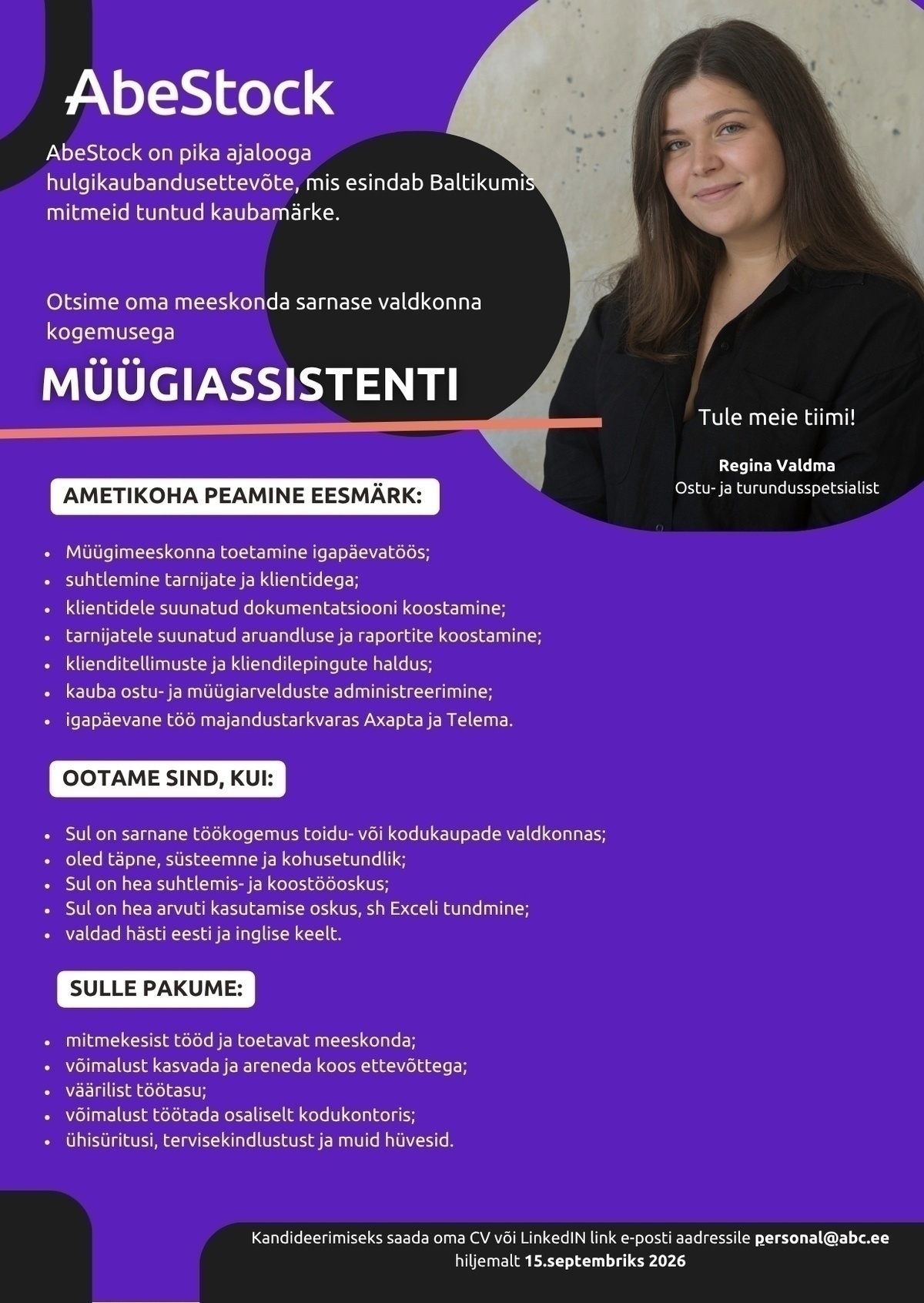 AbeStock AS MÜÜGIASSISTENT