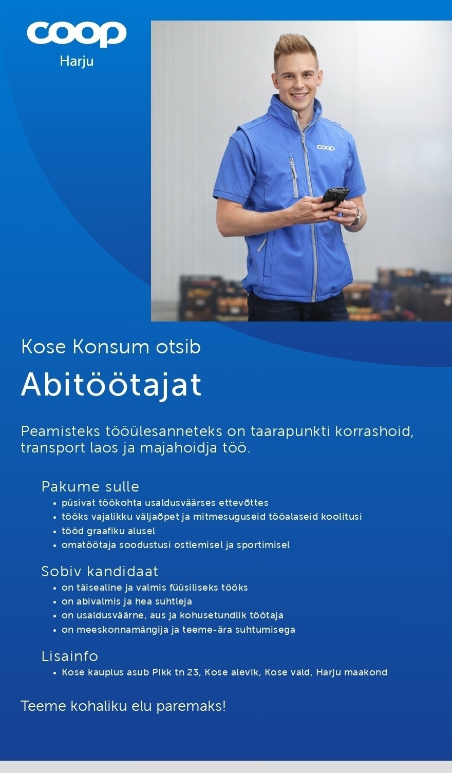 Harju Tarbijate Ühistu Abitöötaja Kose Konsumisse (Coop Harju)