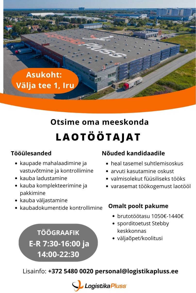 LOGISTIKA PLUSS OÜ Laotööline