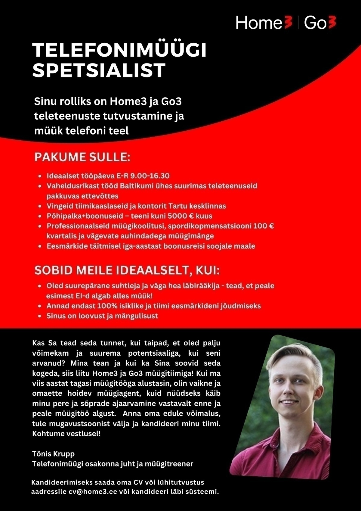 AS Go3 Baltics Tee oma jutt rahaks- liitu Go3 müügitiimiga!