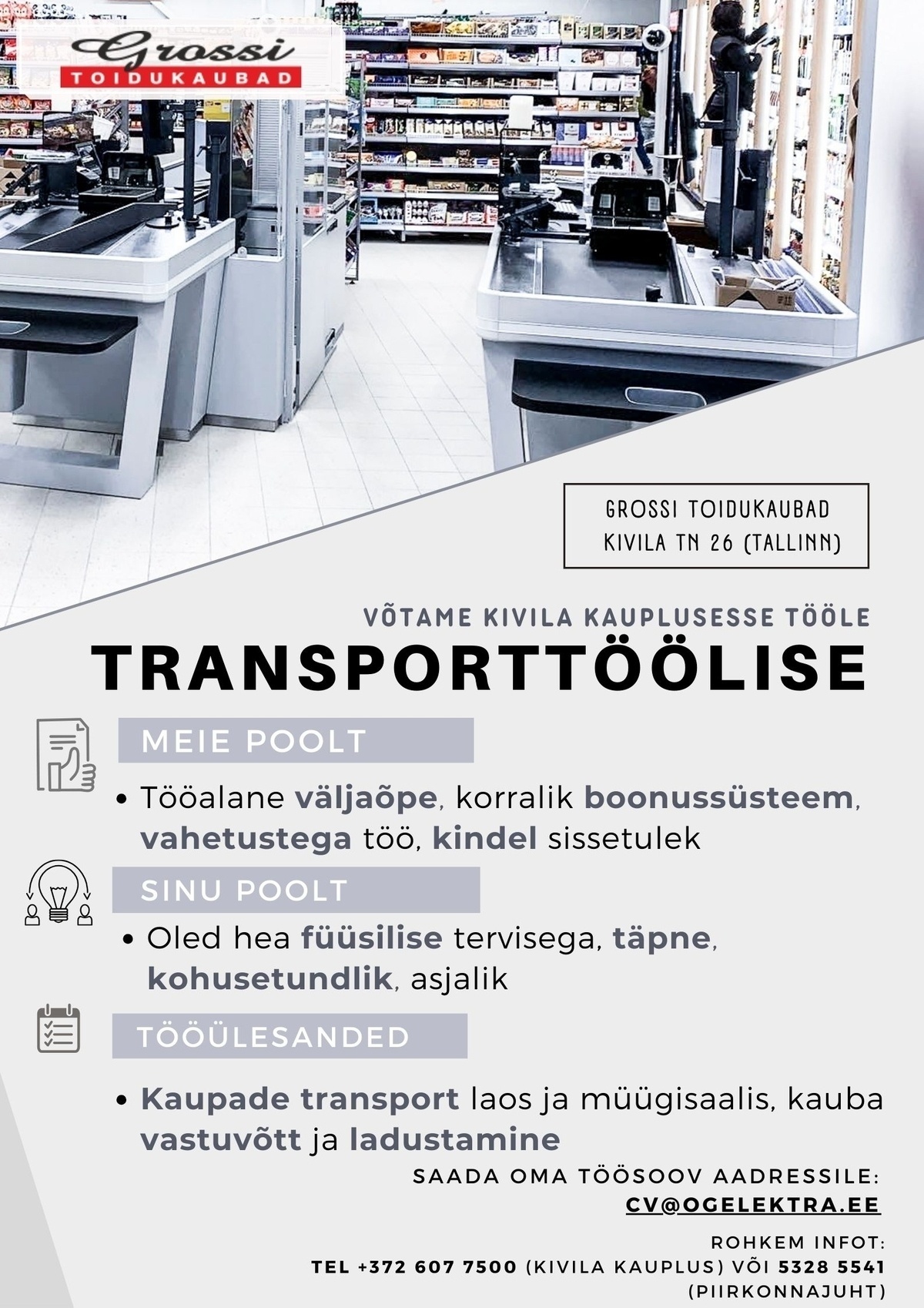 OG Elektra AS Transporttööline (Kivila)