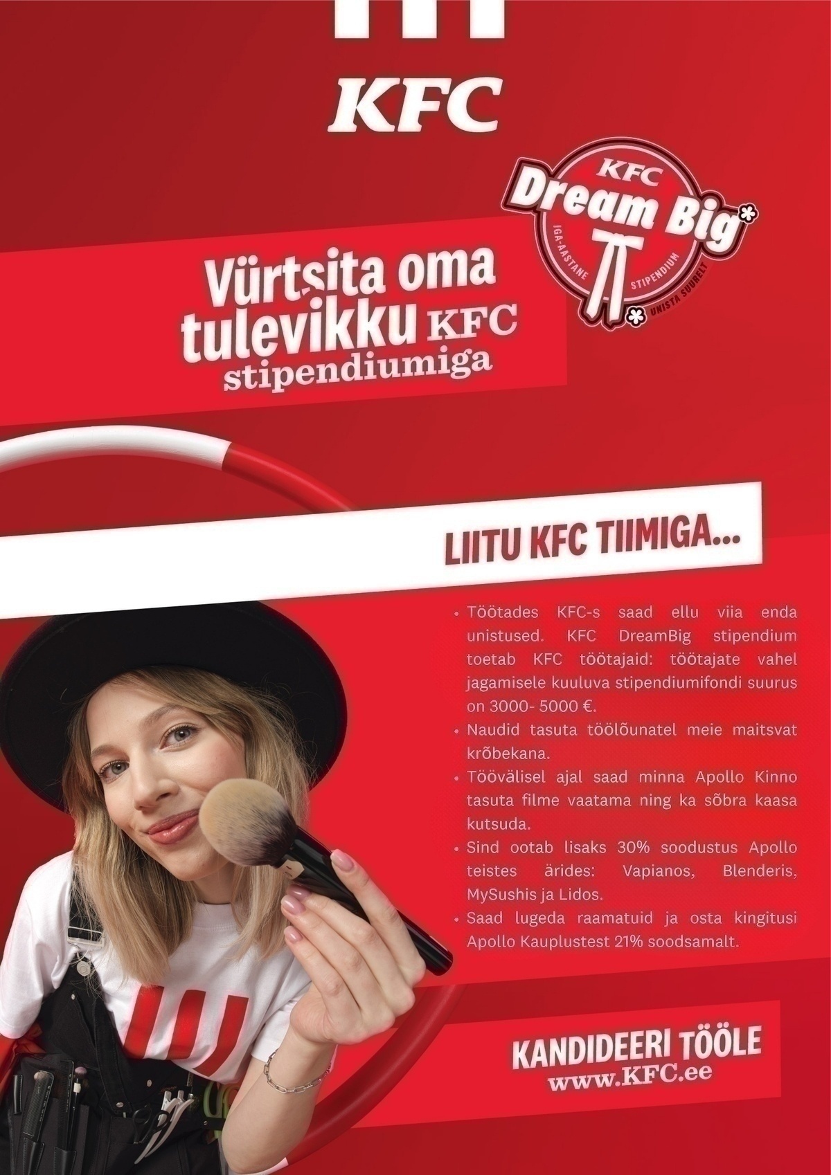 APL Fresh Food OÜ Varsti avatav KFC Viimsi otsib enda tiimi klienditeenindajaid ja paneerijaid!