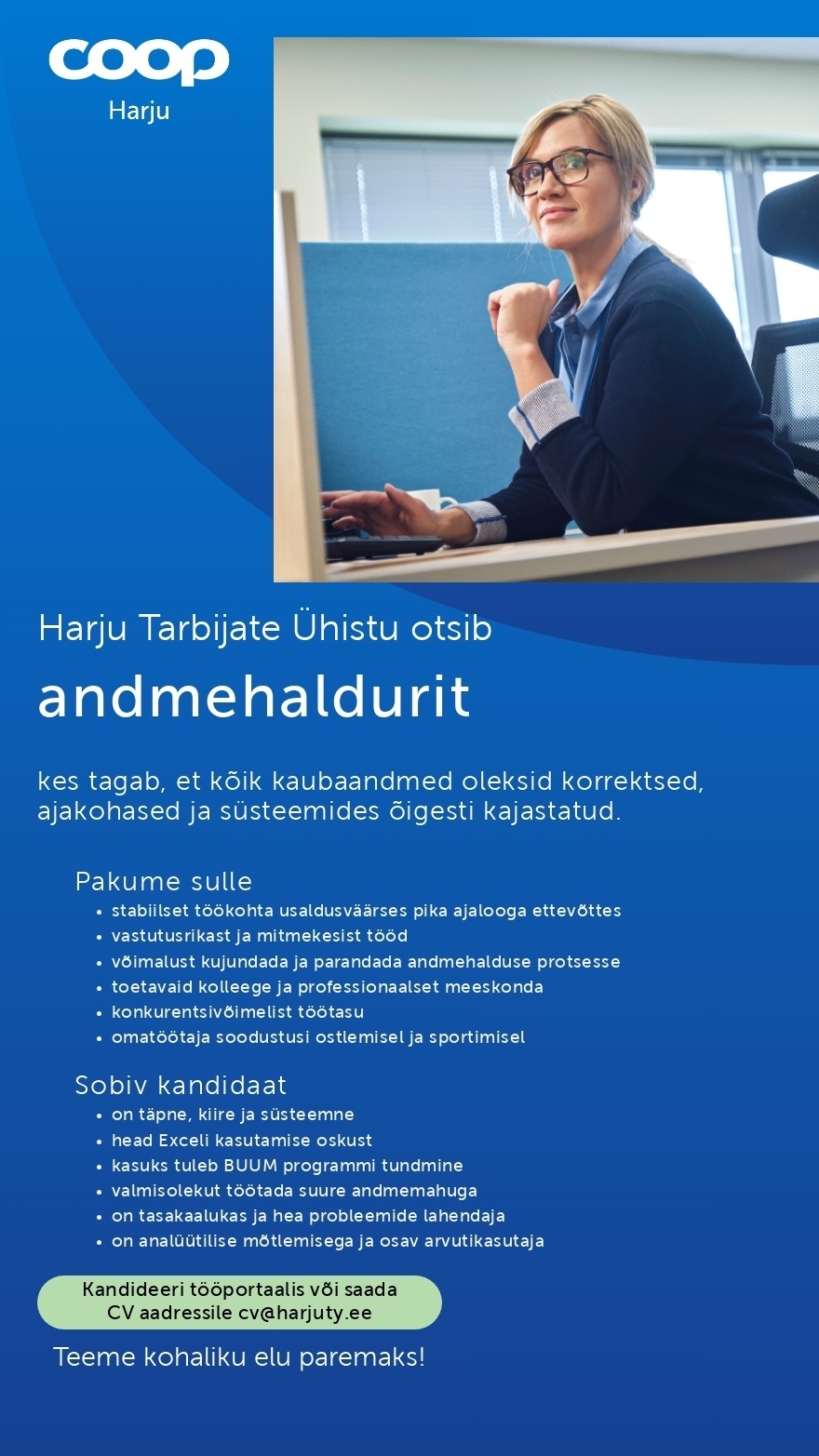Harju Tarbijate Ühistu (Coop Harju) Andmehaldur (Coop Harju)