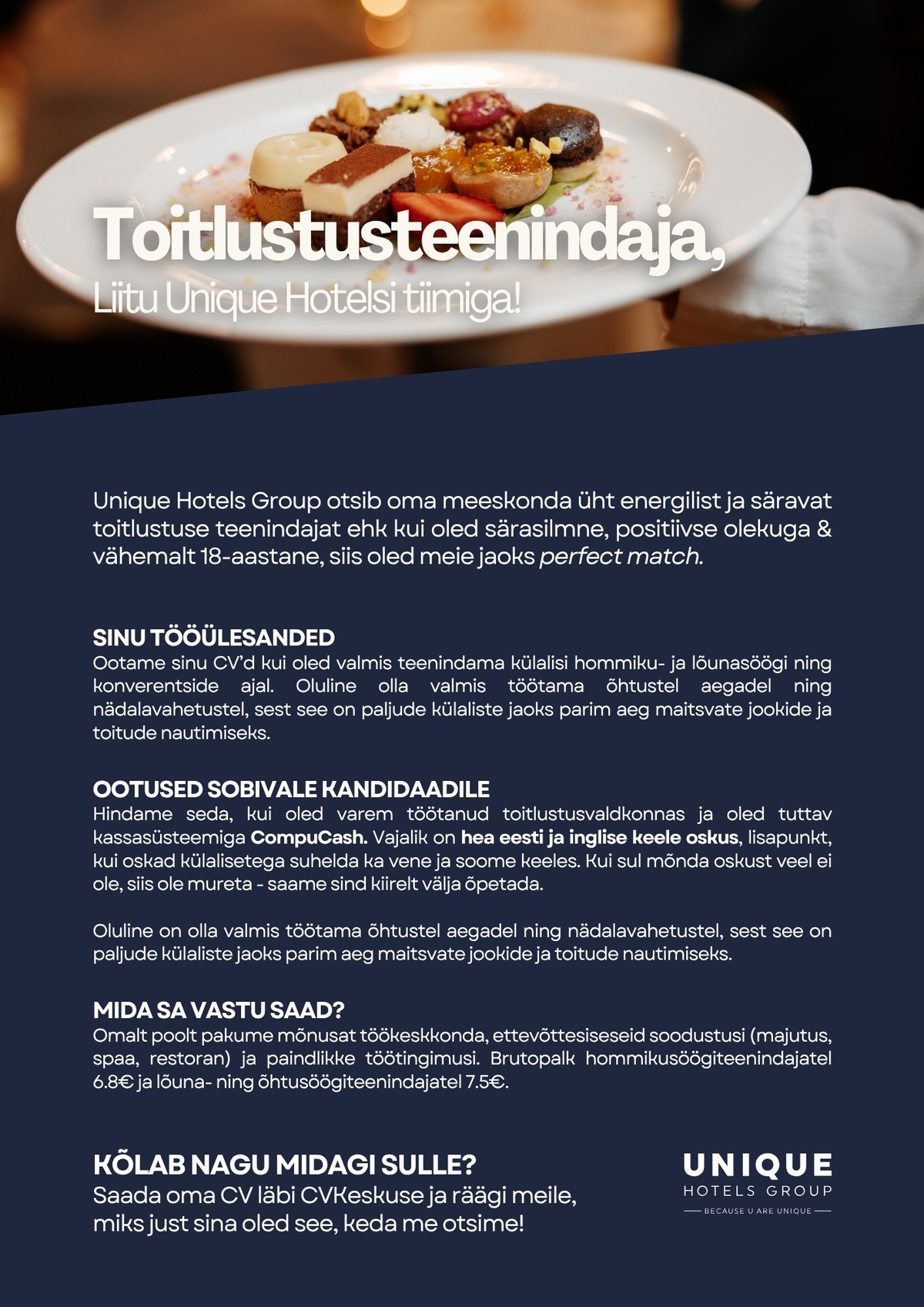 Unique Hotels Group Toitlustusteenindaja