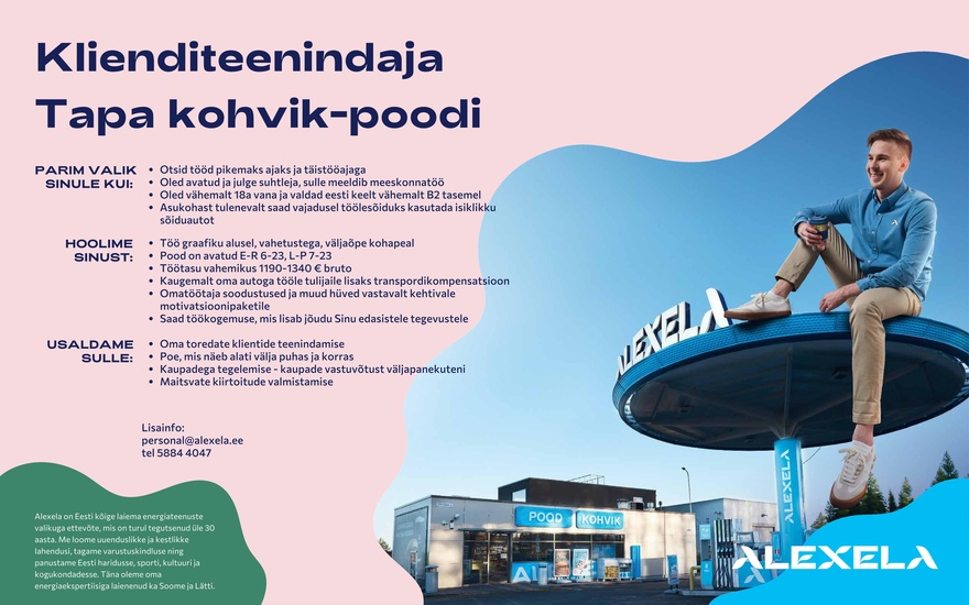 AS Alexela Klienditeenindaja Tapa kohvik-poodi