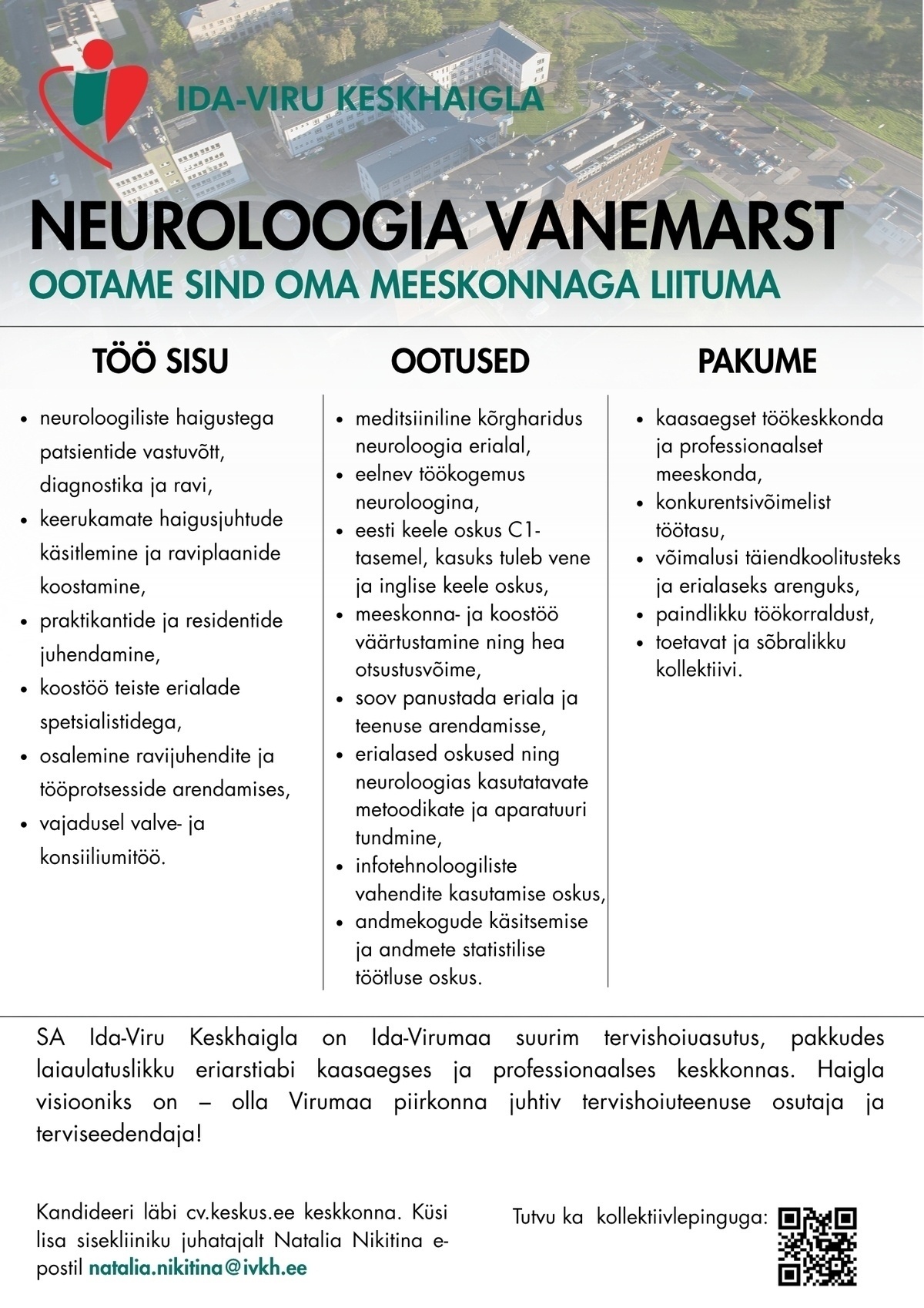 Ida-Viru Keskhaigla SA Neuroloogia vanemarst