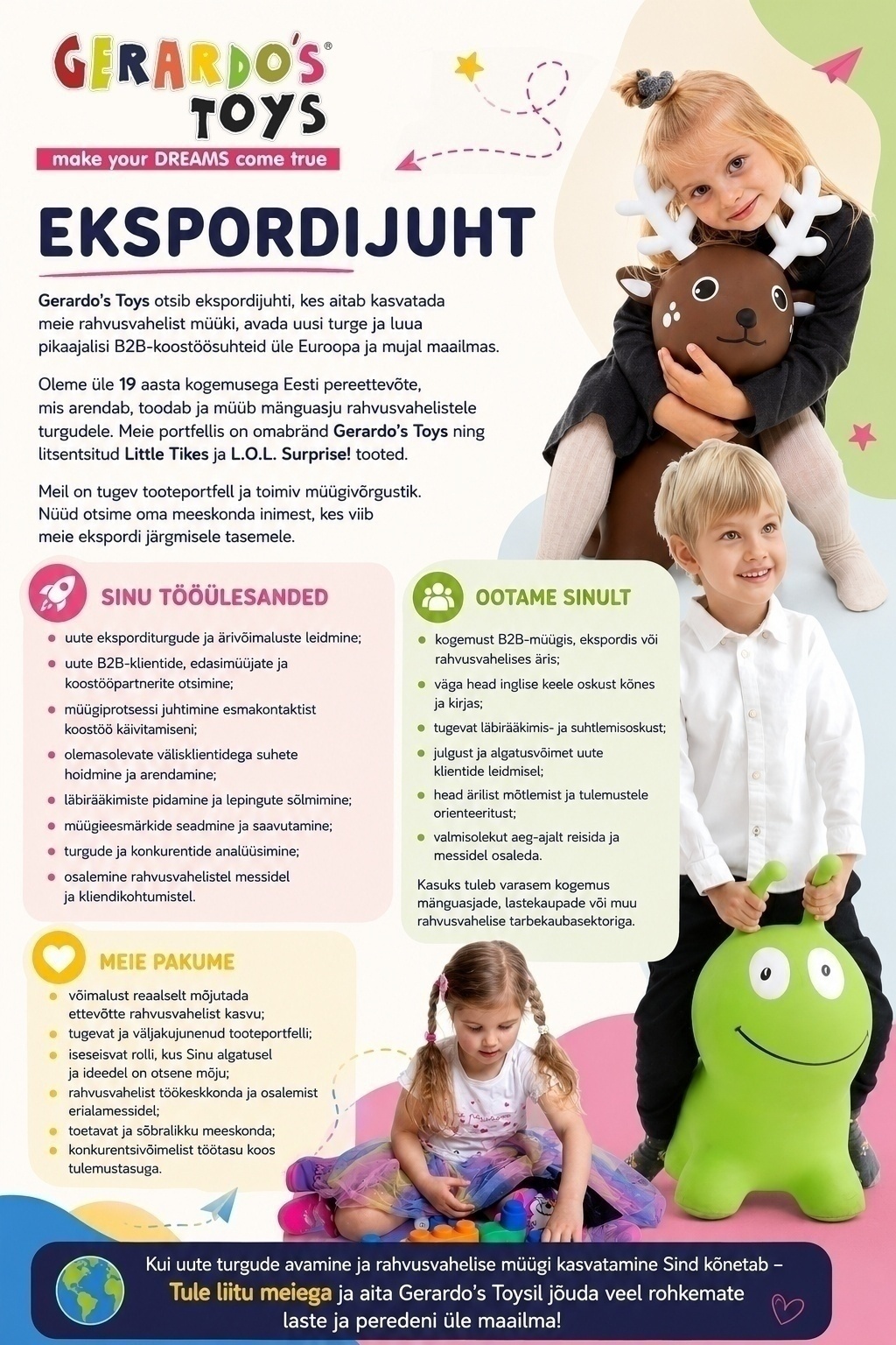 Gerardo's Toys Ekspordijuht