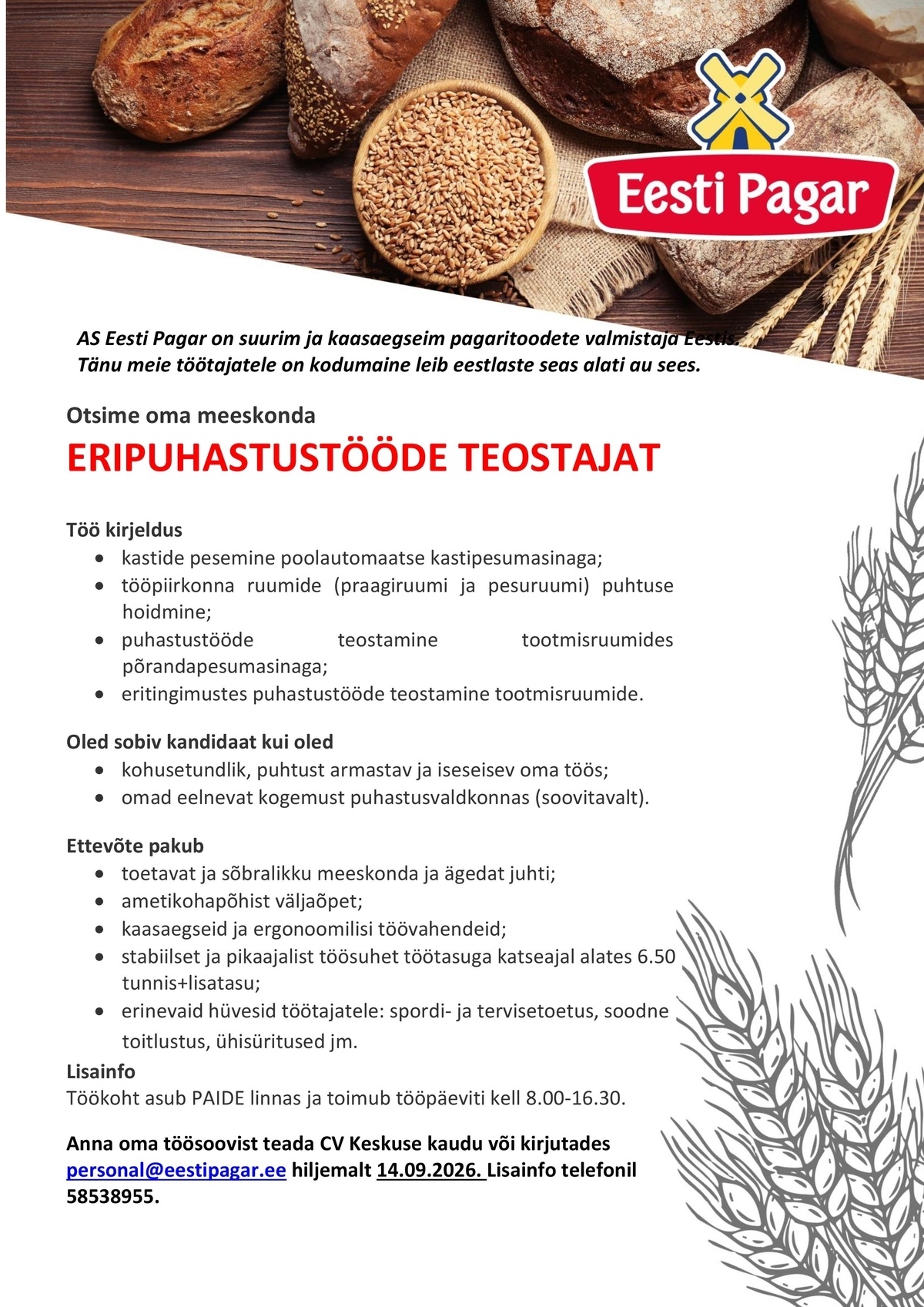 Eesti Pagar AS Eripuhastustööde teostaja
