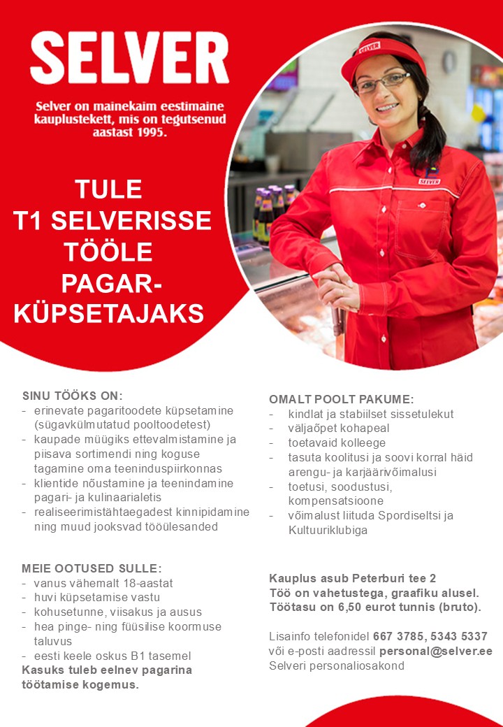 Selver Pagar-küpsetaja T1 Selveris
