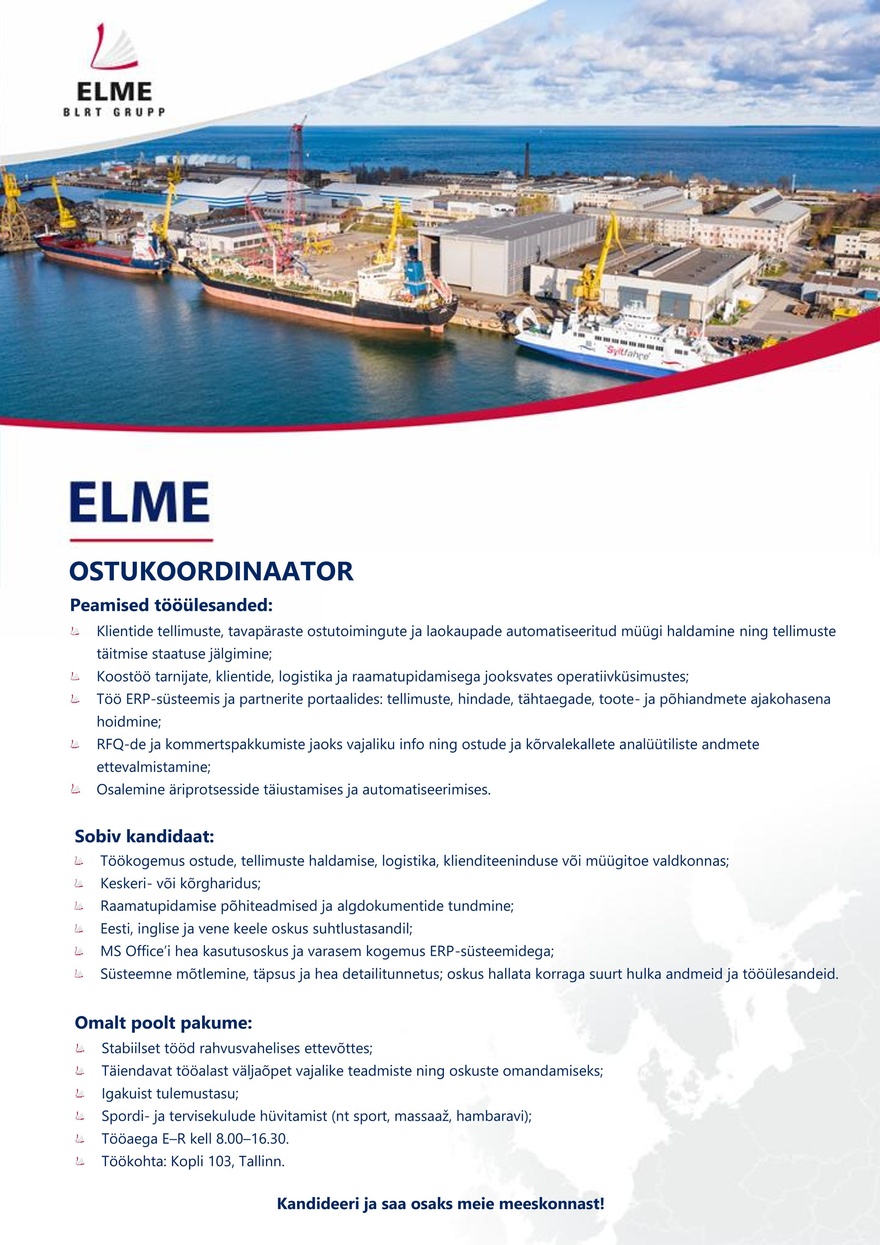 Elme Ostukoordinator
