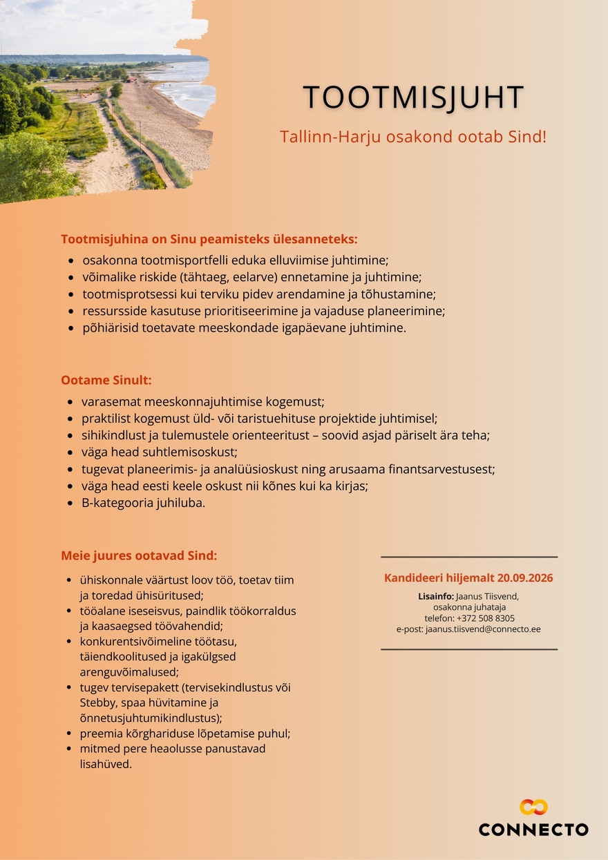 Connecto Tootmisjuht