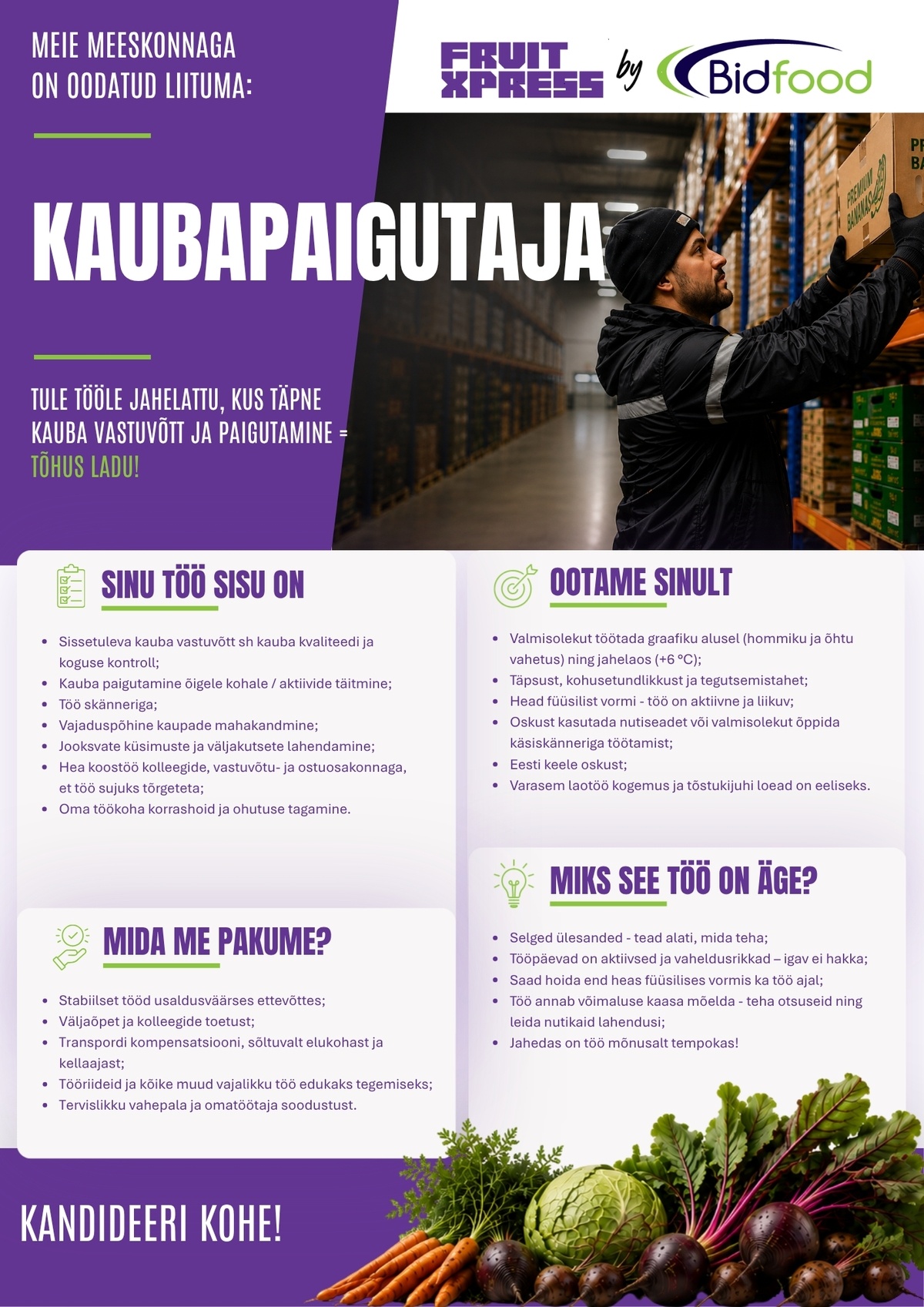 FRUIT XPRESS OÜ Kaubapaigutaja