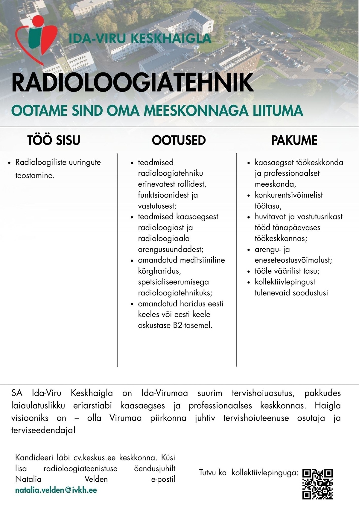 Ida-Viru Keskhaigla SA Radioloogiatehnik
