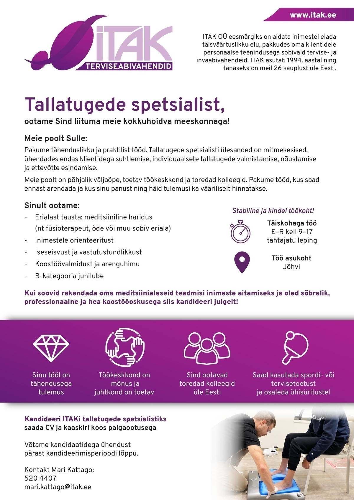 ITAK OÜ Tallatugede spetsialist