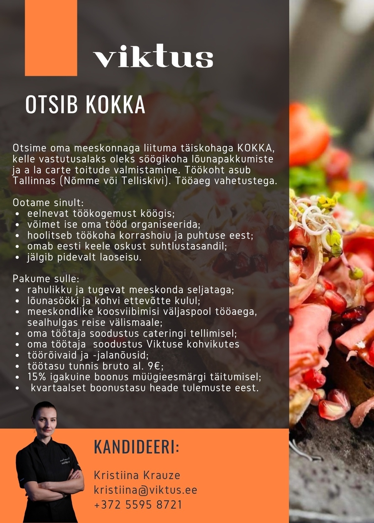 Viktus OÜ Kokk