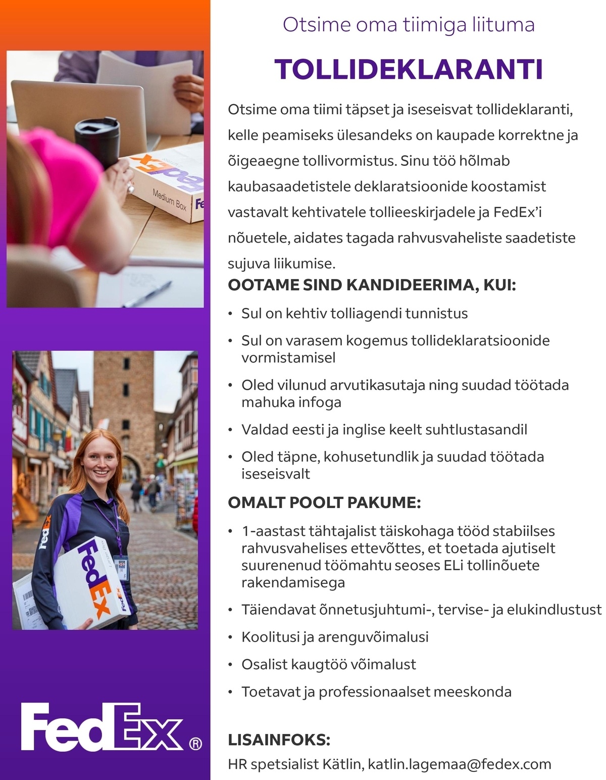 FedEx Express Estonia AS Tollideklarant