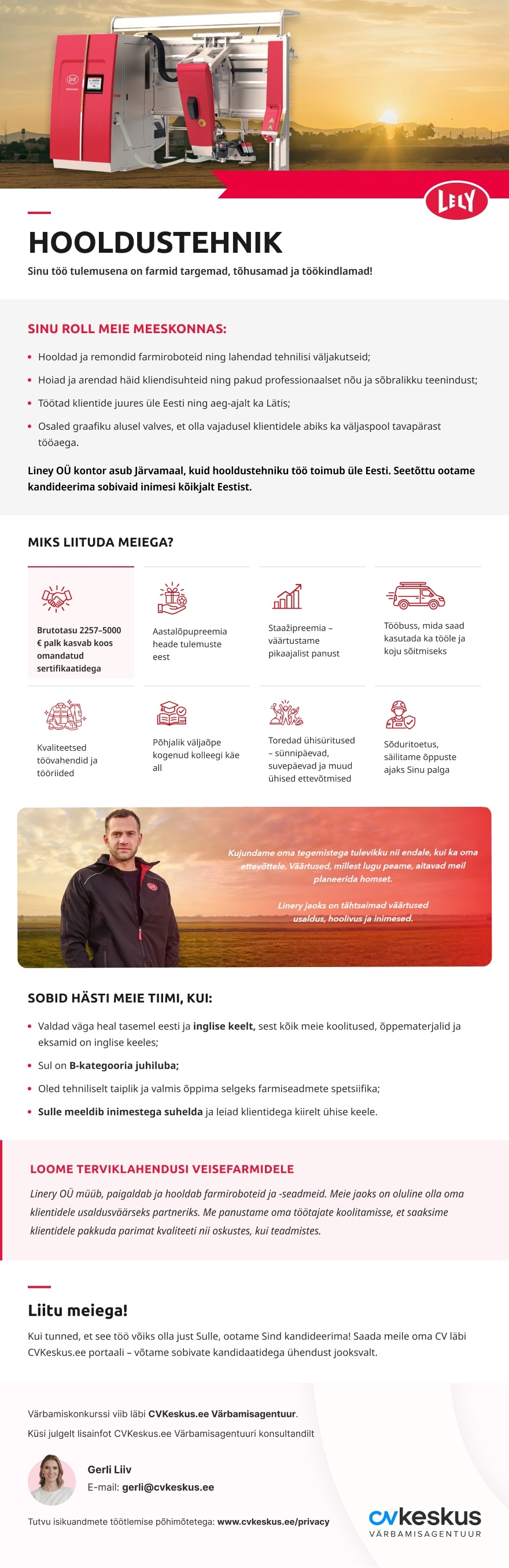 Linery OÜ HOOLDUSTEHNIK