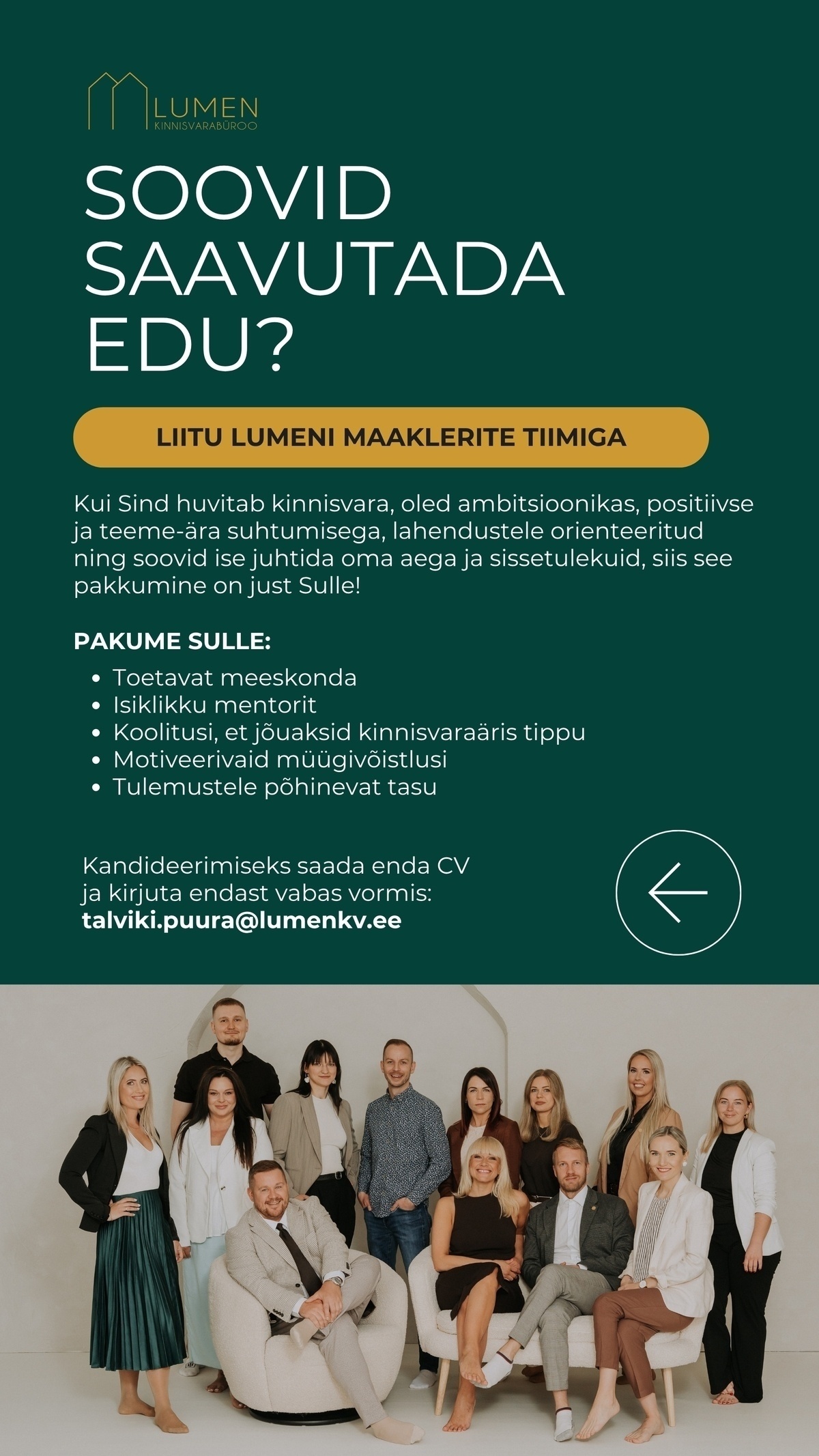Lumen Kinnisvarabüroo OÜ Kinnisvaramaakler