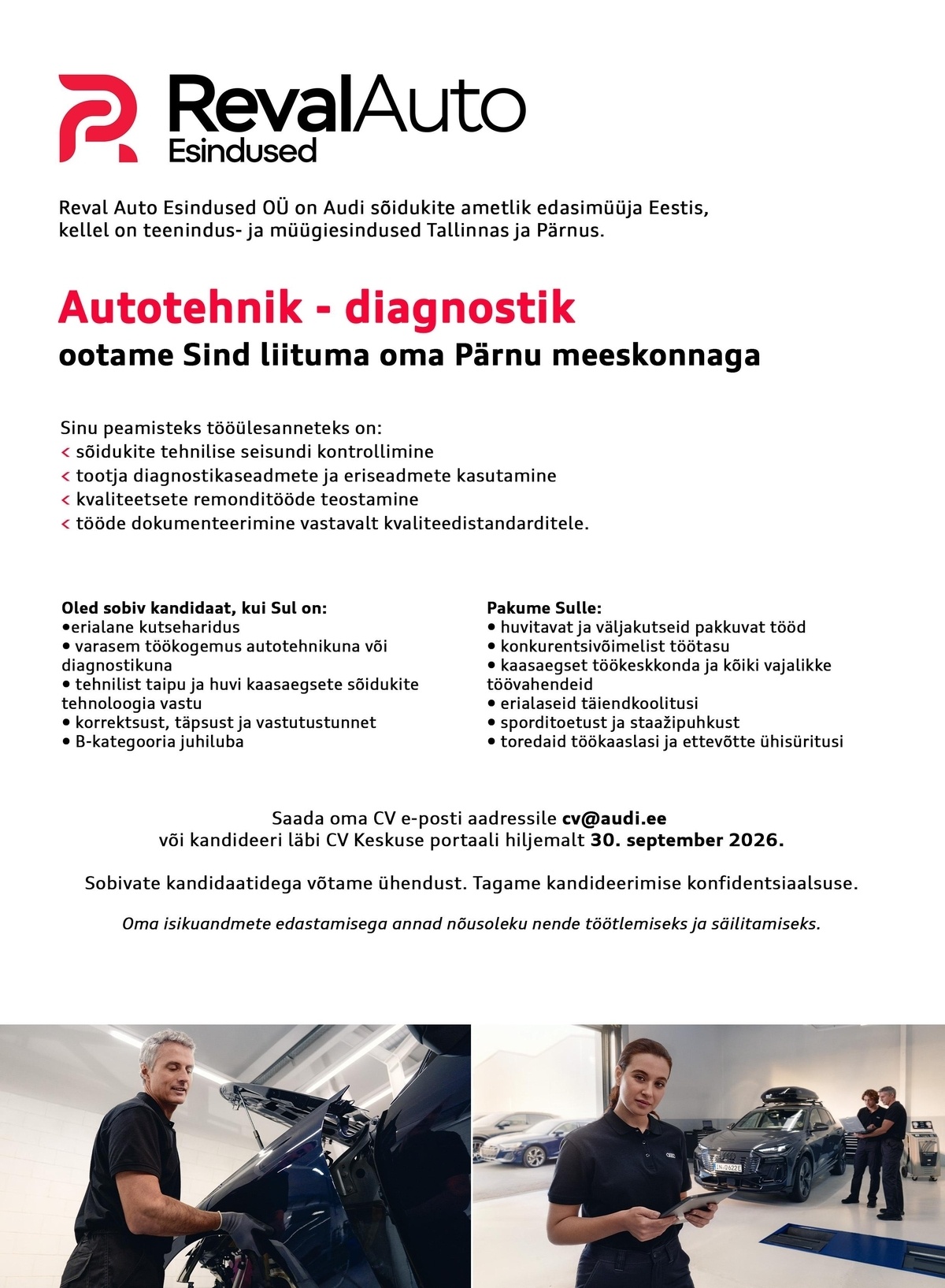 REVAL AUTO ESINDUSED OÜ Autotehnik - diagnostik