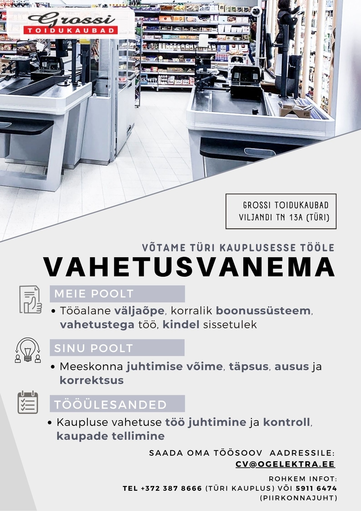 OG Elektra AS Vahetusvanem (Türi)