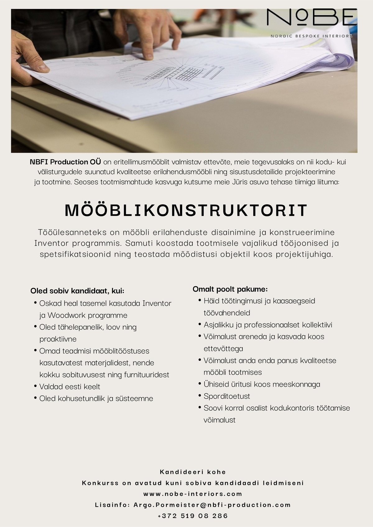 NBFI Production OÜ Konstruktor