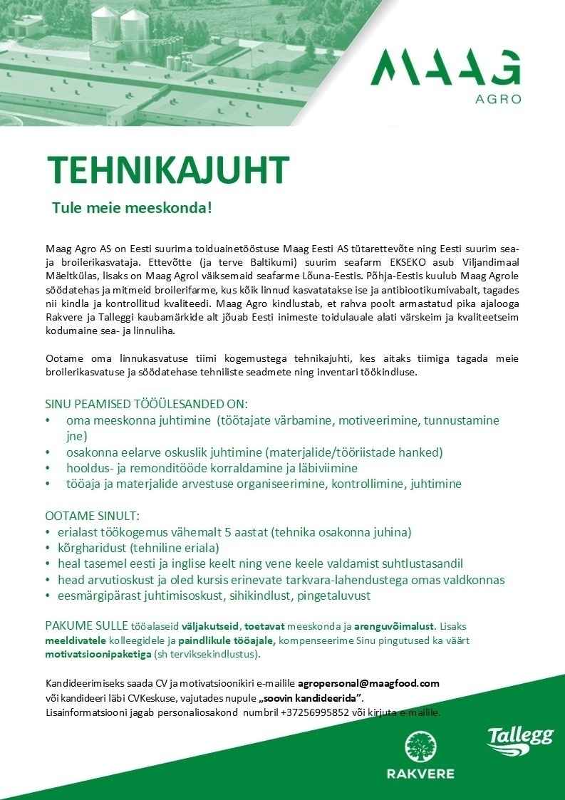 CVKeskus.ee klient Tehnikajuht