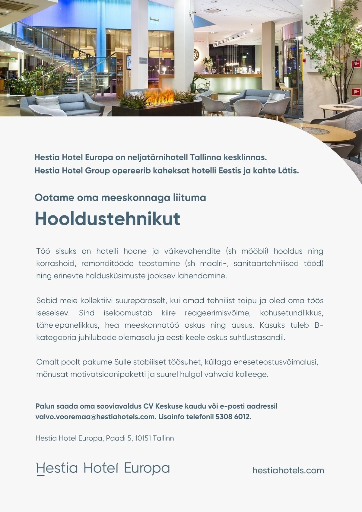 Hestia Hotel Europa Hooldustehnik