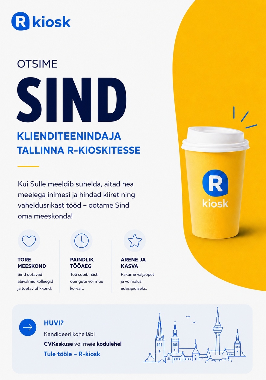 Reitan Convenience Estonia AS Tallinna R-kioski klienditeenindaja