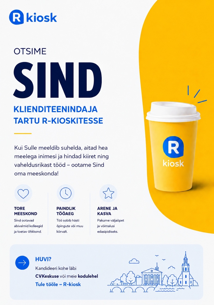 Reitan Convenience Estonia AS Tartu R-kioski klienditeenindaja