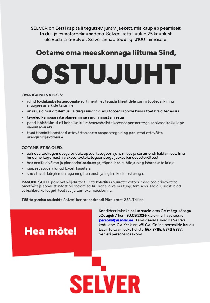 Selver OSTUJUHT
