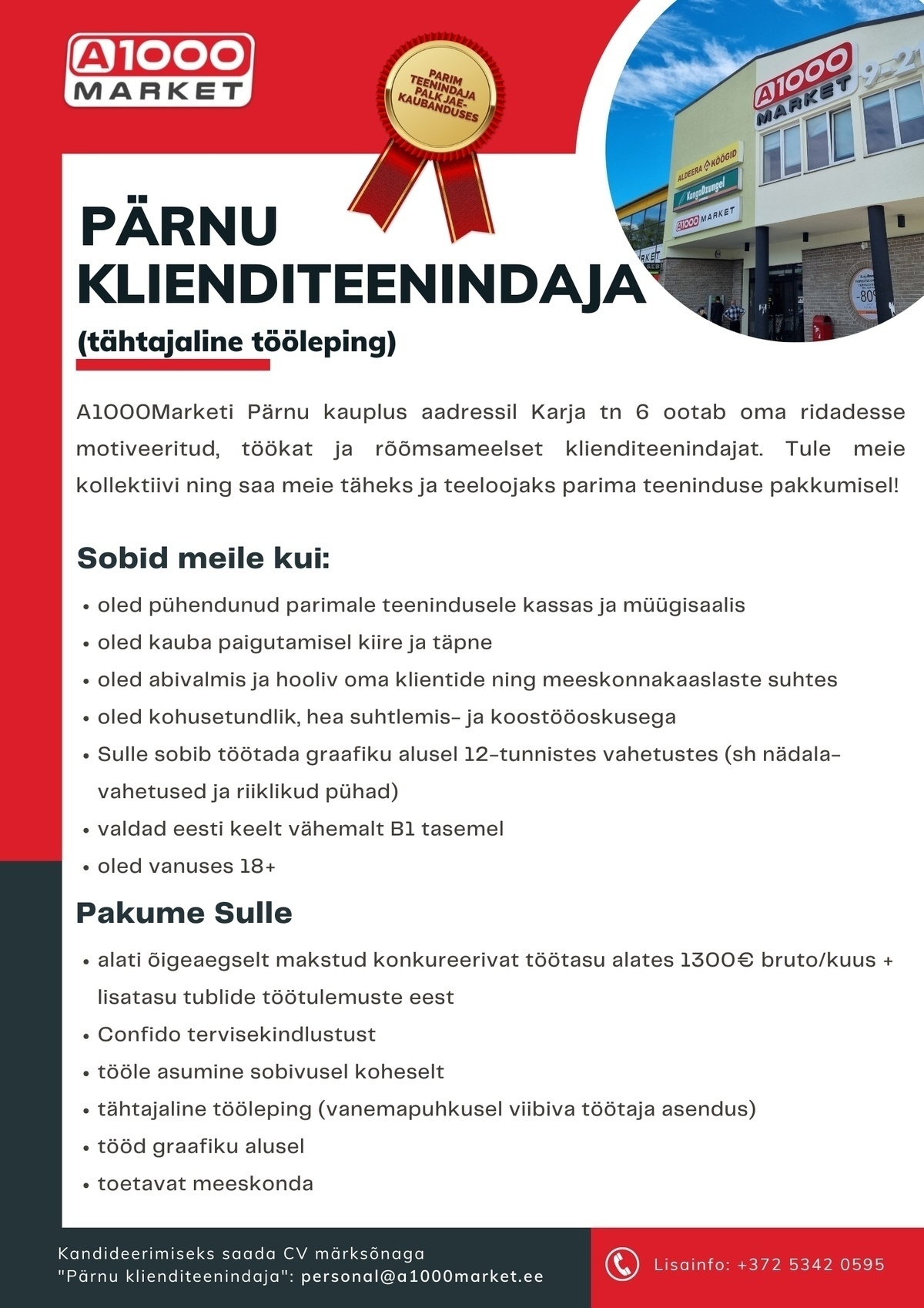 A1M OÜ - A1000Market Klienditeenindaja