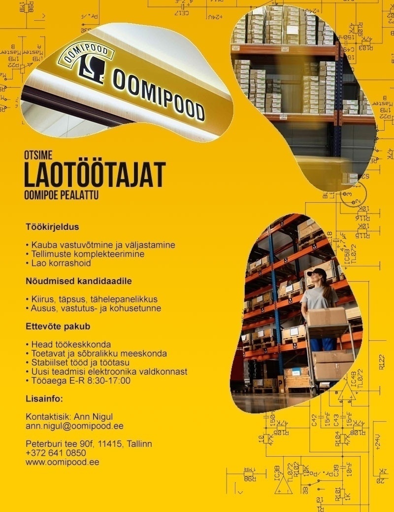 Dormikor OÜ / Oomipood Laohoidja Oomipoe laos