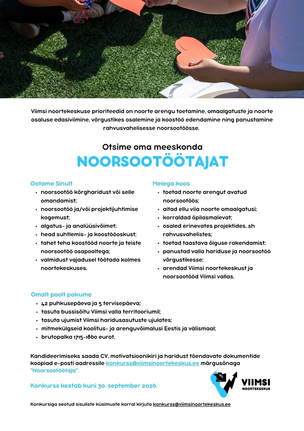 Viimsi noortekeskus Noorsootöötaja