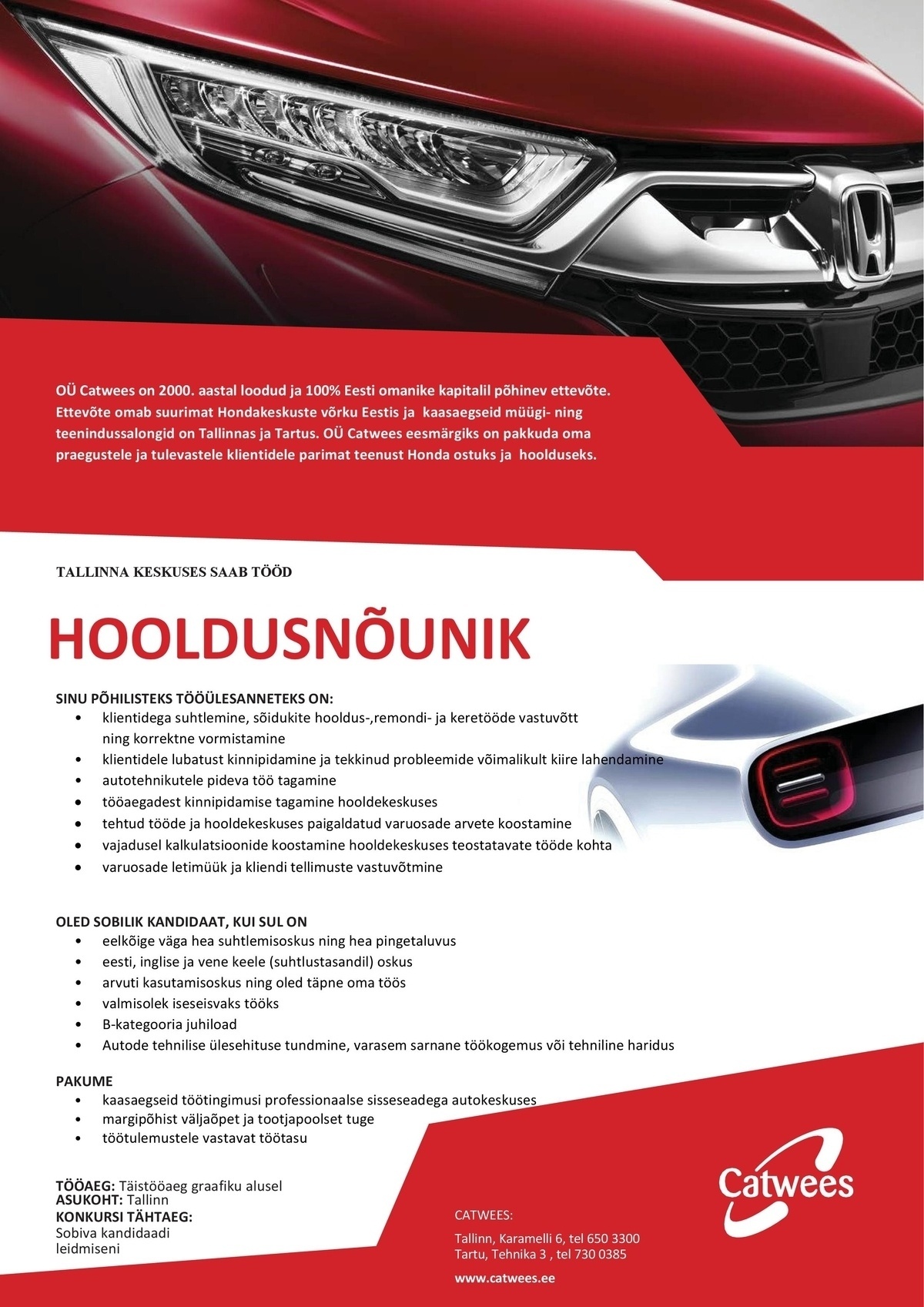 Catwees OÜ Hooldusnõunik