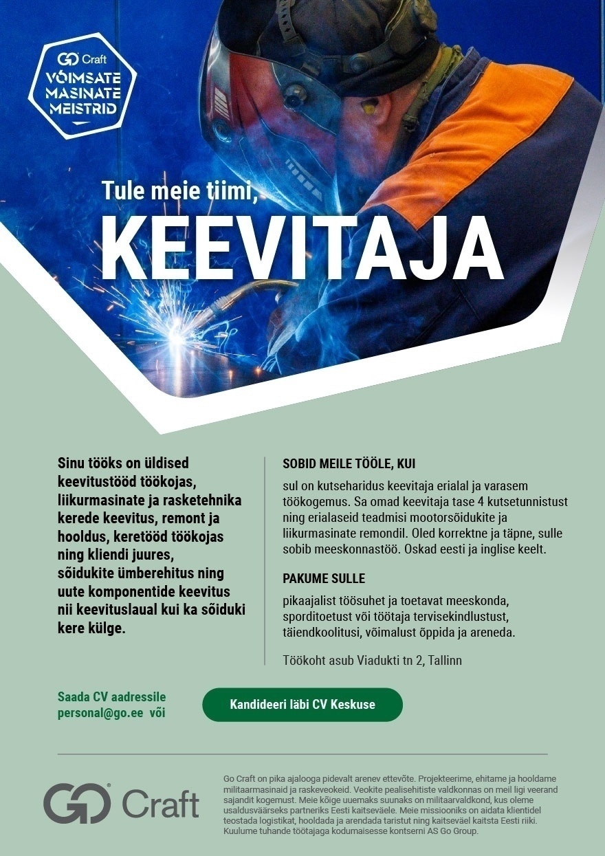 OÜ GoCraft Keevitaja