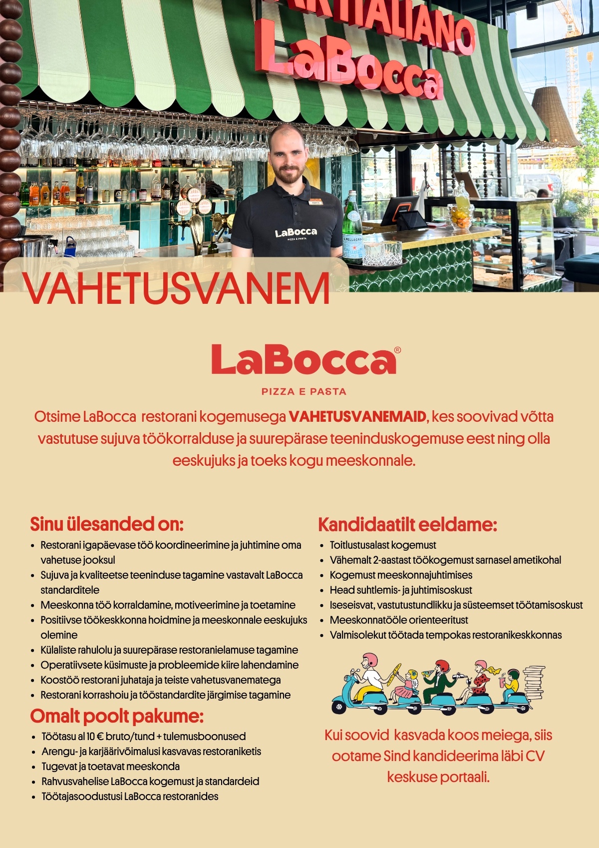 Labocca LaFamiglia OÜ VAHETUSVANEM Tallinna LaBoccasse