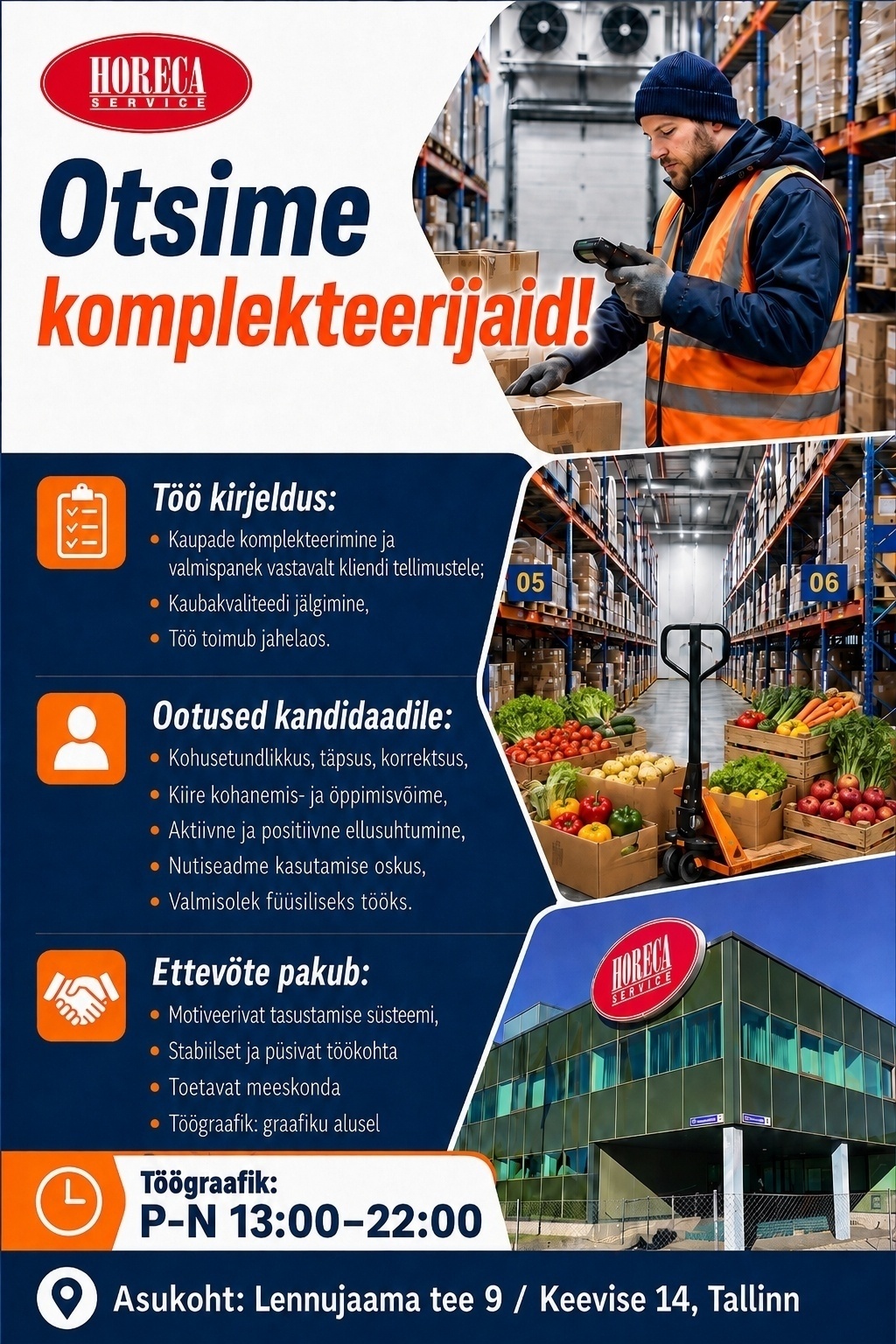 Horeca Service OÜ Kauba komplekteerija