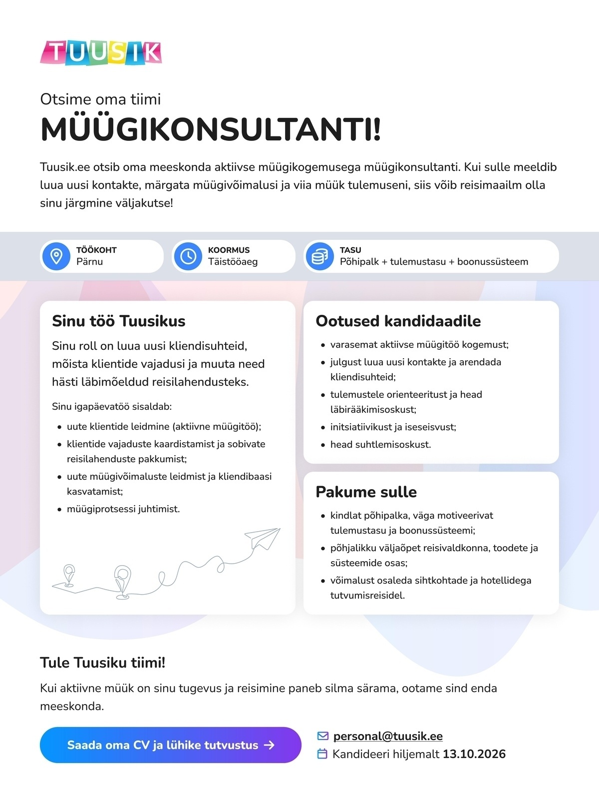 TUUSIK OÜ MÜÜGIKONSULTANT