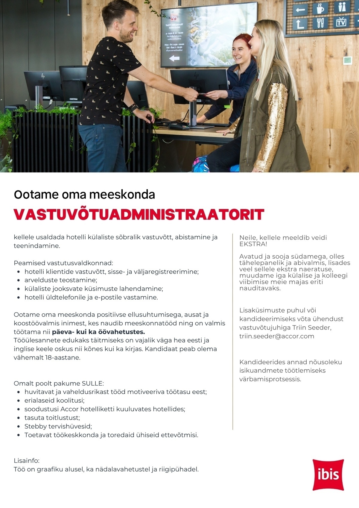 Juhkentali Hotel OÜ Vastuvõtuadministraator