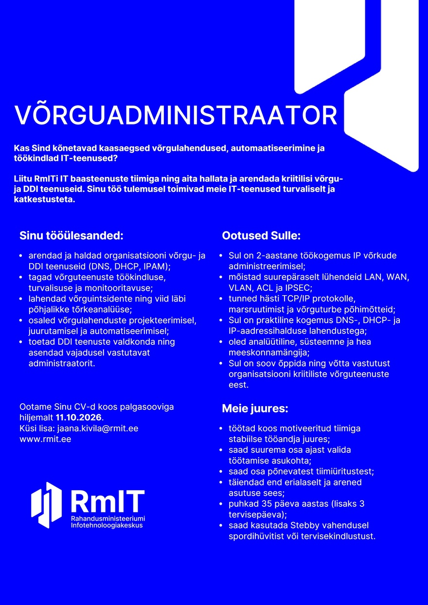 RmIT Võrguadministraator
