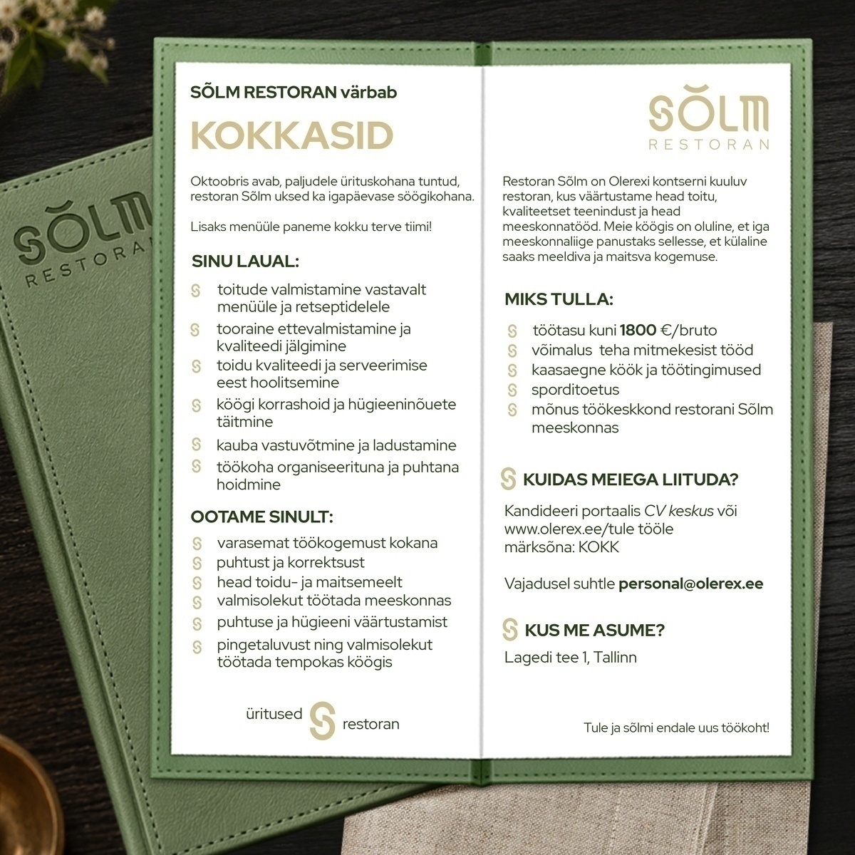 Restoran Sõlm Kokk