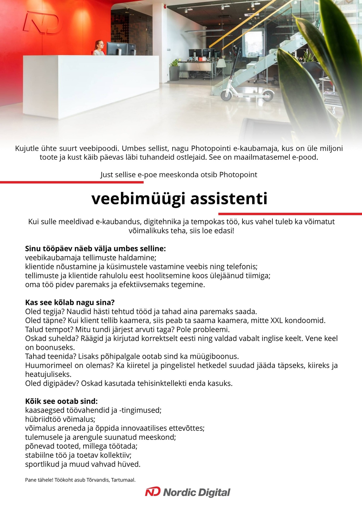 Nordic Digital AS Veebimüügi assistent