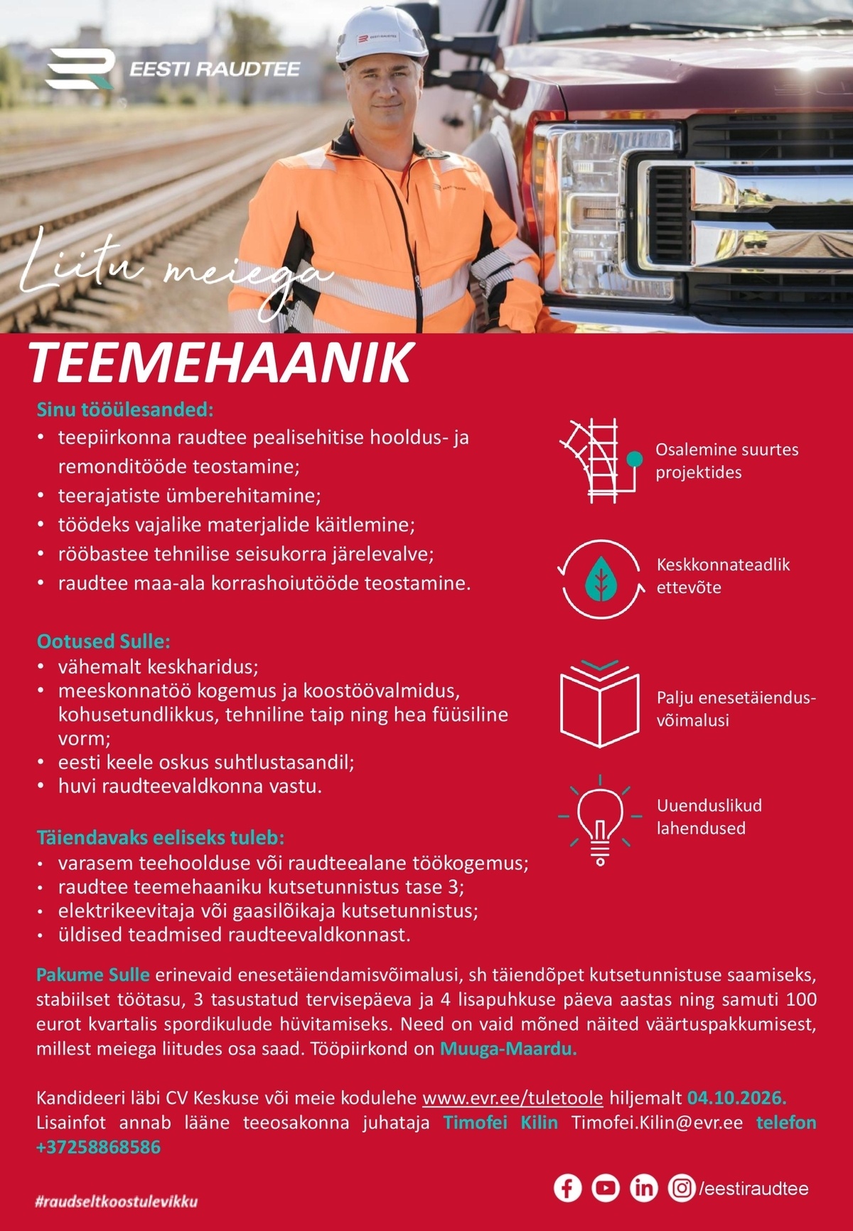 Eesti Raudtee AS Teemehaanik